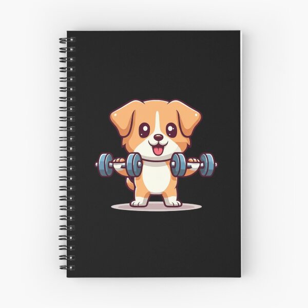 Item preview, Chibi Workout Dog Cute Kawaii Funny Gym Animal Design designed and sold by ColorSplash123.