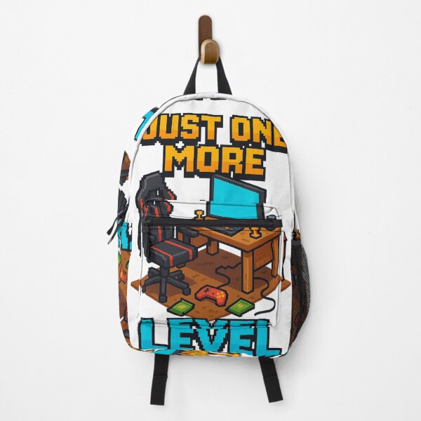 Item preview, Just One More Level – Pixel Art 8bit Gaming Setup Design designed and sold by Designforyou86.