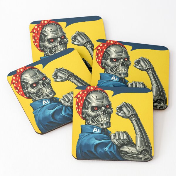 Item preview, AI Can Do It — Retro-Futurist Riveter designed and sold by agearb.