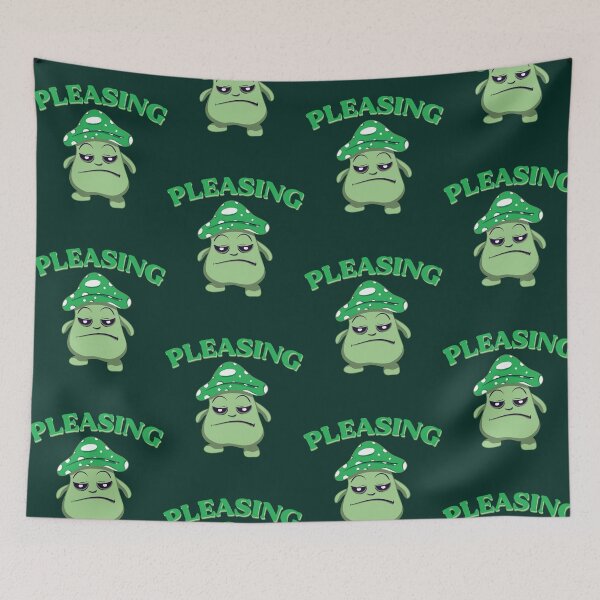 Item preview, Pleasing green and fat angry mushroom    designed and sold by Zelenkistore.