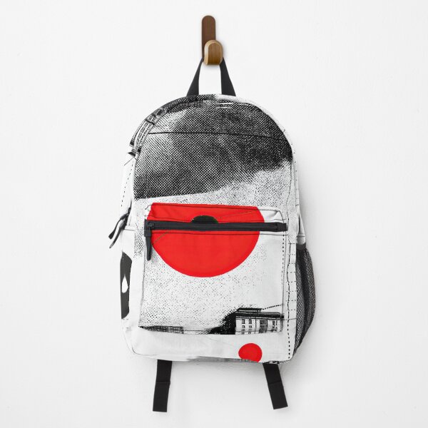 Item preview, Abstract architectural composition with red accents in style. designed and sold by Piotrek0001.