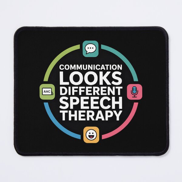 Item preview, Communication Looks Different Speech Therapy - This is the perfect gift for speech therapists, SLPs, teachers, autism advocates, parents, and anyone who supports inclusive communication. designed and sold by ZyziowskyArt.