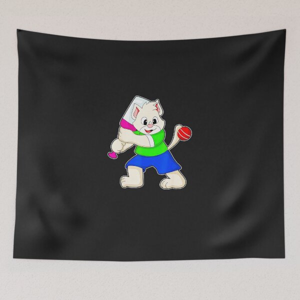 Item preview, Cat-Cricket-Cricket-Bat-Sports designed and sold by wimpeeasfog.