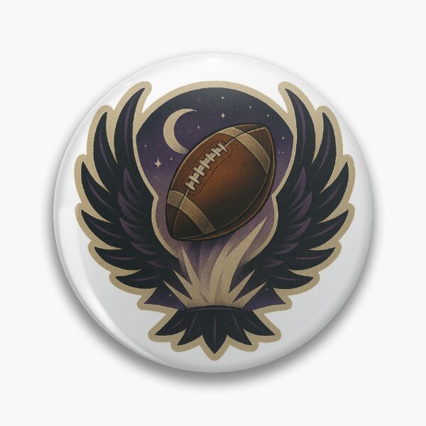 Item preview, Moonlit Winged Emblem designed and sold by pixelpulsenyc.