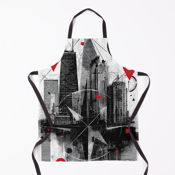 Item preview, Sketch of modern buildings with a background compass style. designed and sold by Piotrek0001.