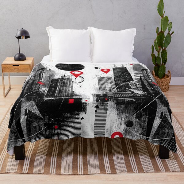 Item preview, Sketch of modern buildings with a background compass style. designed and sold by Piotrek0001.