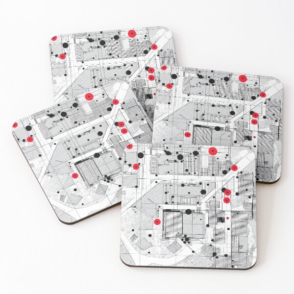 Item preview, Abstract city map in the form of a target. designed and sold by Piotrek0001.