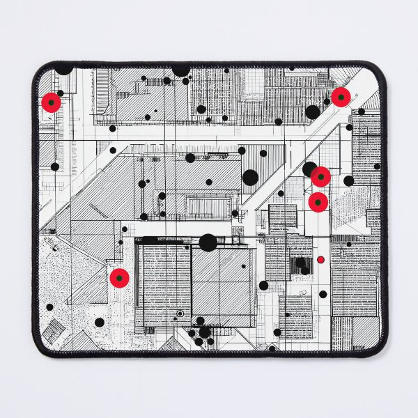 Item preview, Abstract city map in the form of a target. designed and sold by Piotrek0001.