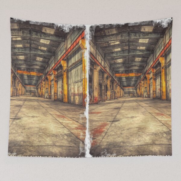 Item preview, Abandoned factory hall industrial vibe for an urbex fan. designed and sold by Piotrek0001.