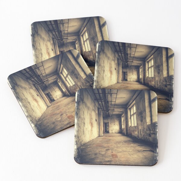 Item preview, Empty corridor in an abandoned building forgotten places aesthetic. designed and sold by Piotrek0001.