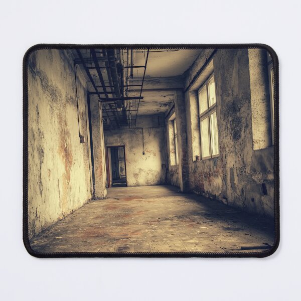 Item preview, Empty corridor in an abandoned building forgotten places aesthetic. designed and sold by Piotrek0001.