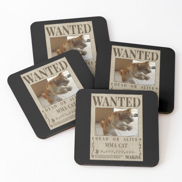 Item preview, MMA Cat Wanted Poster – Angry Fighting Kitty Meme Knockout Design designed and sold by LOL Studio.