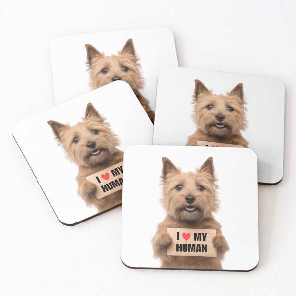 Item preview, Cute Norwich Terrier dog with Signboard I love my Human  designed and sold by LazyOwlStore.