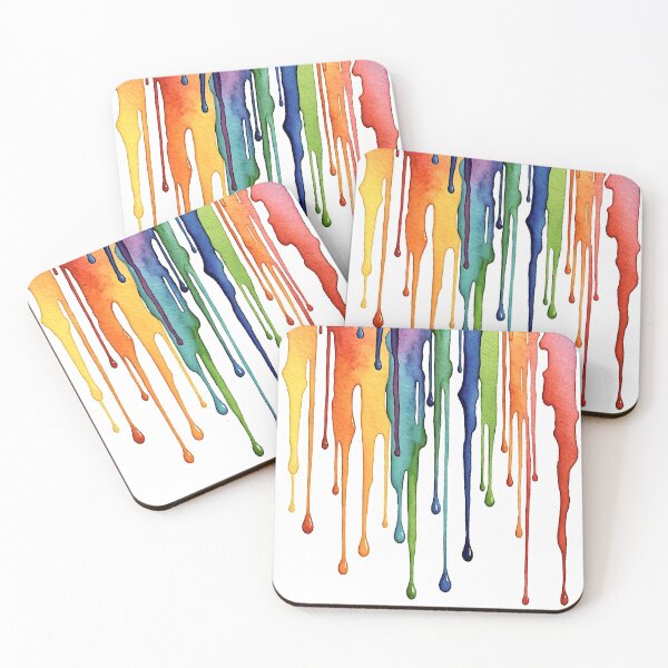 Item preview, Rainbow Paint Drips designed and sold by ViaARTfactory.