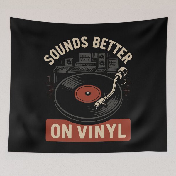 Item preview, Sounds Better On Vinyl Retro Record Music Lovers designed and sold by LuminOrb.