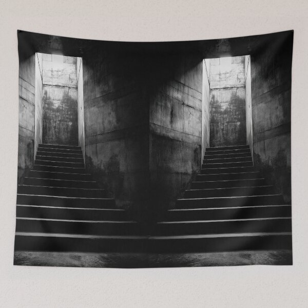Item preview, Stairs to the light in a mysterious tunnel path. designed and sold by Piotrek0001.