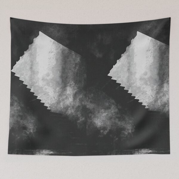 Item preview, Abstract stairs to the light surreal composition in black. designed and sold by Piotrek0001.