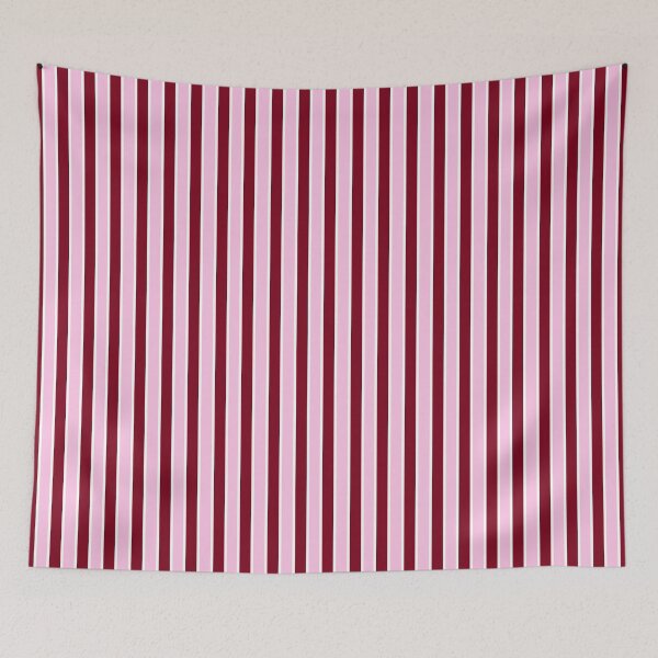 Item preview, Pink, Burgundy Red and Thin White Stripes Pinstripes designed and sold by OneThreeSix.