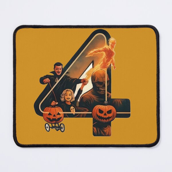 Item preview, Halloween fantastic four Pumpkins and Retro Vibes designed and sold by LoomisDreams.
