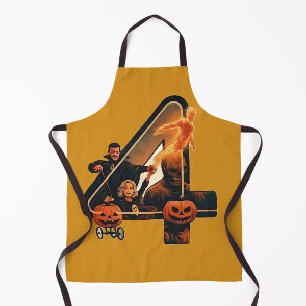 Item preview, Halloween fantastic four Pumpkins and Retro Vibes designed and sold by LoomisDreams.