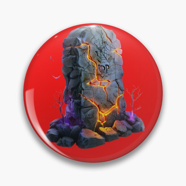 Item preview, Haunted Tombstone with Spider Web – Spooky Halloween Grave Design designed and sold by AlexLineArt.