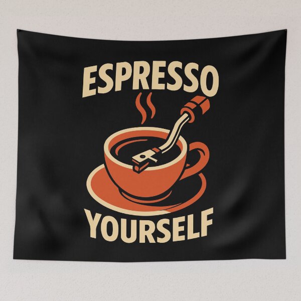 Item preview, Espresso Yourself Coffee Design Funny Morning designed and sold by LuminOrb.