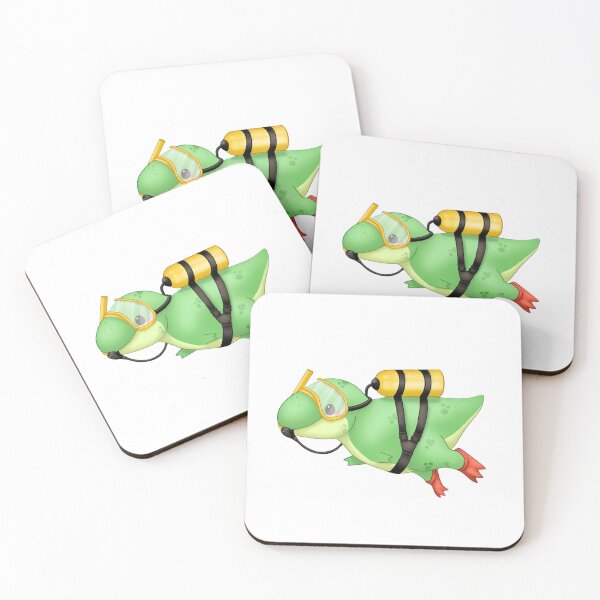 Item preview, Dino Diving Adventure Cute Chibi Dinosaur Underwater designed and sold by chetvenes.