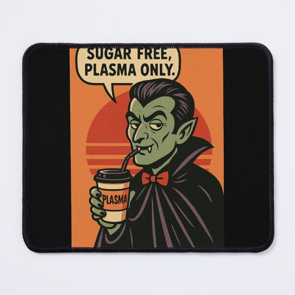 Item preview, Retro 1960s Comic Halloween Horror Art- Vampire Coffee Cup Joke designed and sold by JacobKAurumhead.