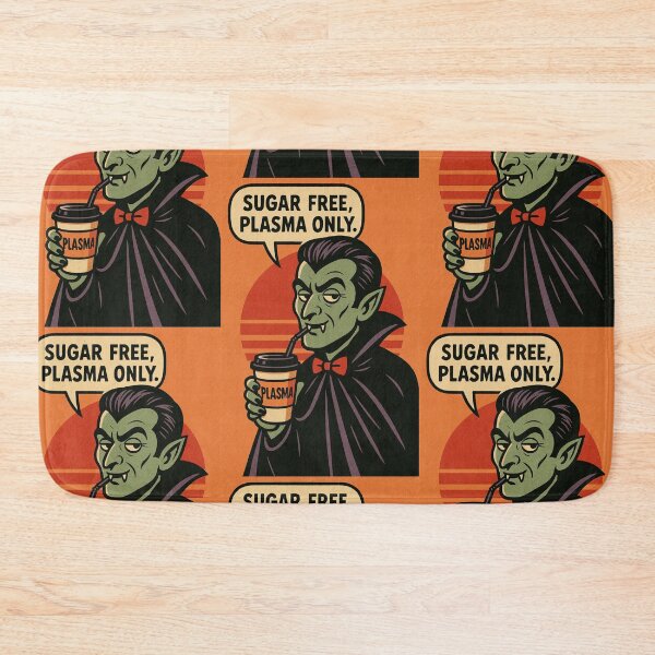 Item preview, Retro 1960s Comic Halloween Horror Art- Vampire Coffee Cup Joke designed and sold by JacobKAurumhead.