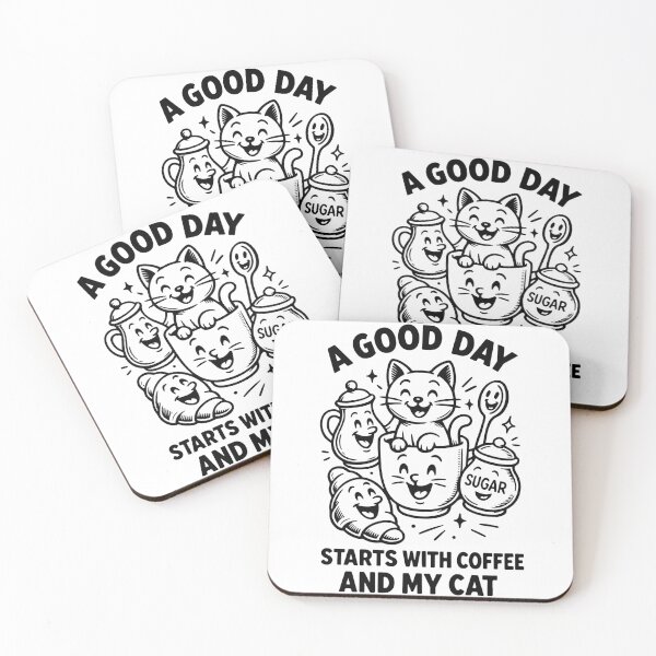 Item preview, Coffee Funny Design Caffeine and cat lovers designed and sold by LuminOrb.