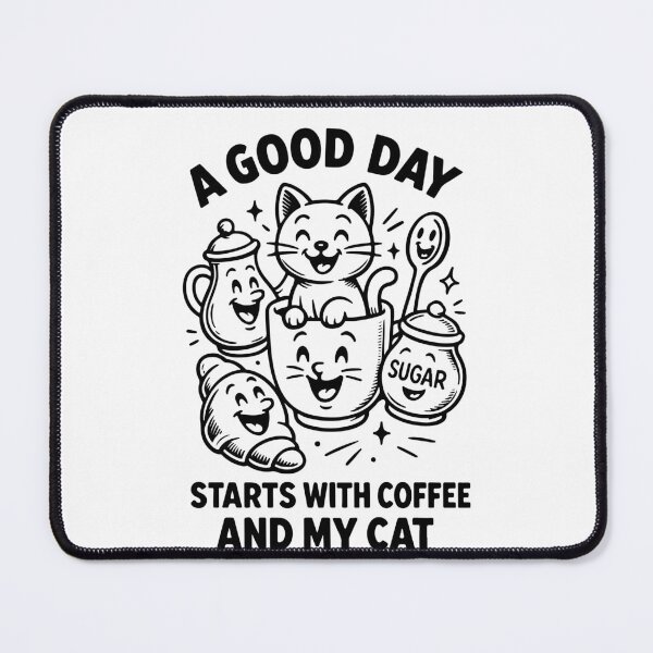 Item preview, Coffee Funny Design Caffeine and cat lovers designed and sold by LuminOrb.