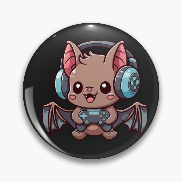 Item preview, Chibi Bat Gamer – Funny Cute Kawaii Halloween Gaming Design designed and sold by ColorSplash123.
