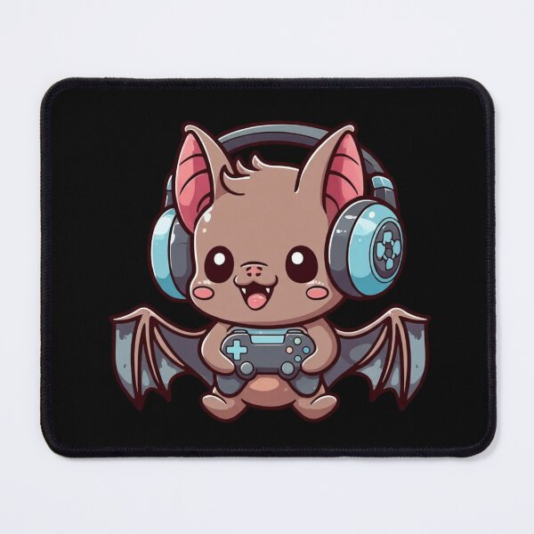 Item preview, Chibi Bat Gamer – Funny Cute Kawaii Halloween Gaming Design designed and sold by ColorSplash123.
