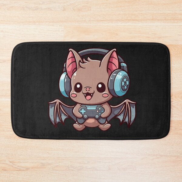 Item preview, Chibi Bat Gamer – Funny Cute Kawaii Halloween Gaming Design designed and sold by ColorSplash123.