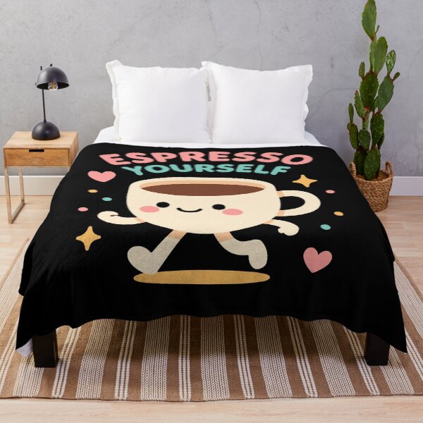 Item preview, Espresso Yourself Cute Coffee Lover Design designed and sold by LuminOrb.