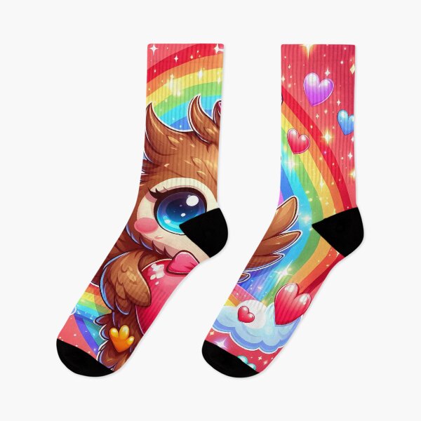 Item preview, Cute Owl with Rainbow and Heart designed and sold by Jbl55.