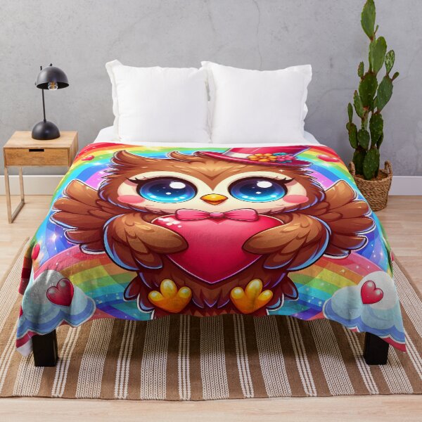 Item preview, Cute Owl with Rainbow and Heart designed and sold by Jbl55.