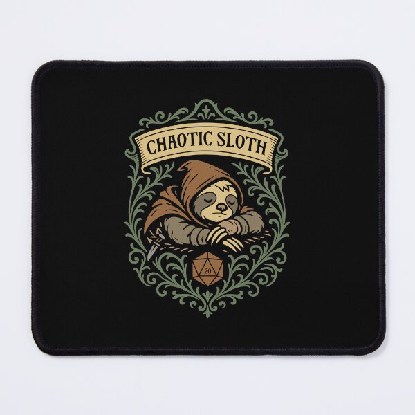Item preview, Chaotic Sloth Alignment Funny Tabletop RPG designed and sold by pixeptional.