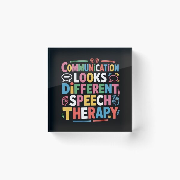 Item preview, Communication Looks Different Speech Therapy - This is the perfect gift for speech therapists, SLPs, teachers, autism advocates, parents, and anyone who supports inclusive communication. designed and sold by ZyziowskyArt.
