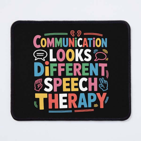 Item preview, Communication Looks Different Speech Therapy - This is the perfect gift for speech therapists, SLPs, teachers, autism advocates, parents, and anyone who supports inclusive communication. designed and sold by ZyziowskyArt.