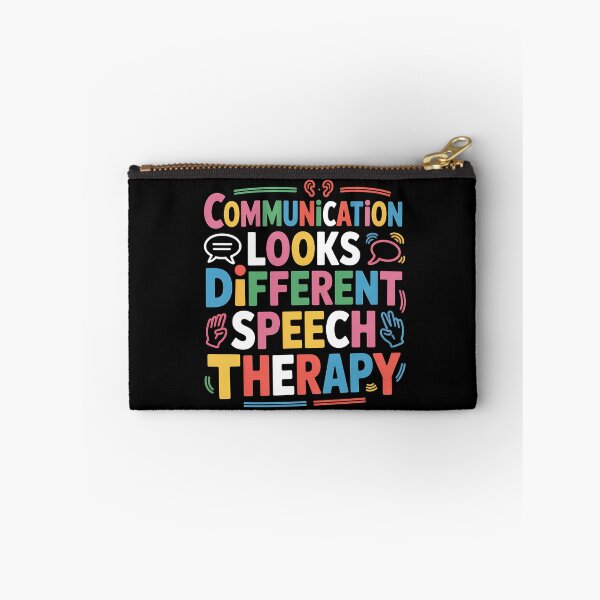 Item preview, Communication Looks Different Speech Therapy - This is the perfect gift for speech therapists, SLPs, teachers, autism advocates, parents, and anyone who supports inclusive communication. designed and sold by ZyziowskyArt.