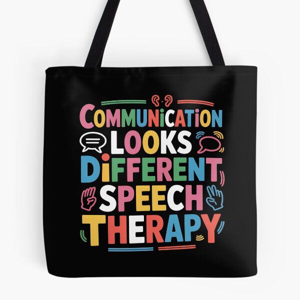 Item preview, Communication Looks Different Speech Therapy - This is the perfect gift for speech therapists, SLPs, teachers, autism advocates, parents, and anyone who supports inclusive communication. designed and sold by ZyziowskyArt.