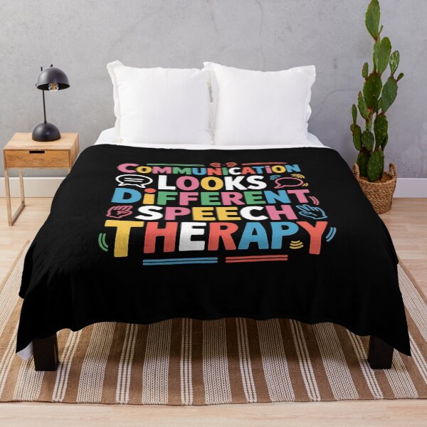 Item preview, Communication Looks Different Speech Therapy - This is the perfect gift for speech therapists, SLPs, teachers, autism advocates, parents, and anyone who supports inclusive communication. designed and sold by ZyziowskyArt.