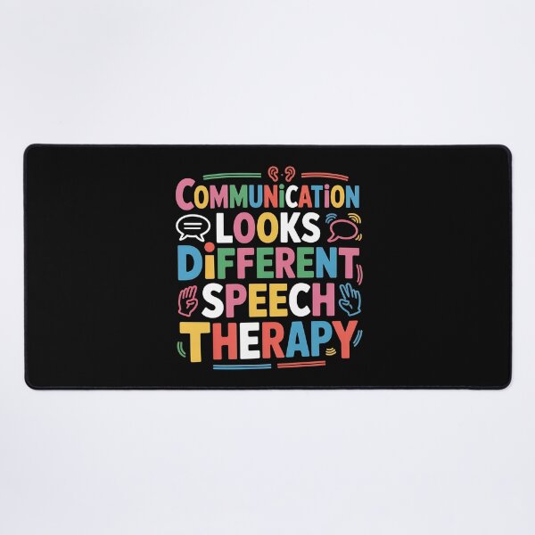 Item preview, Communication Looks Different Speech Therapy - This is the perfect gift for speech therapists, SLPs, teachers, autism advocates, parents, and anyone who supports inclusive communication. designed and sold by ZyziowskyArt.