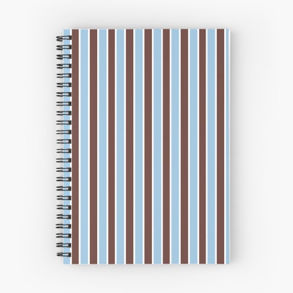 Item preview, Blue and Brown and Thin White Stripes Pinstripes designed and sold by OneThreeSix.