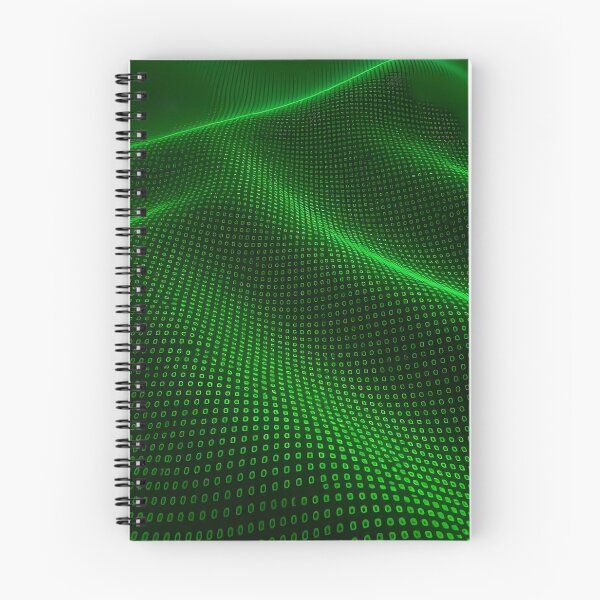 Item preview, Waves, Sinusoidal, Green Matrix. Symbols Pixels Digital, Repeated Patterns Textures  designed and sold by Digital-Davinci.