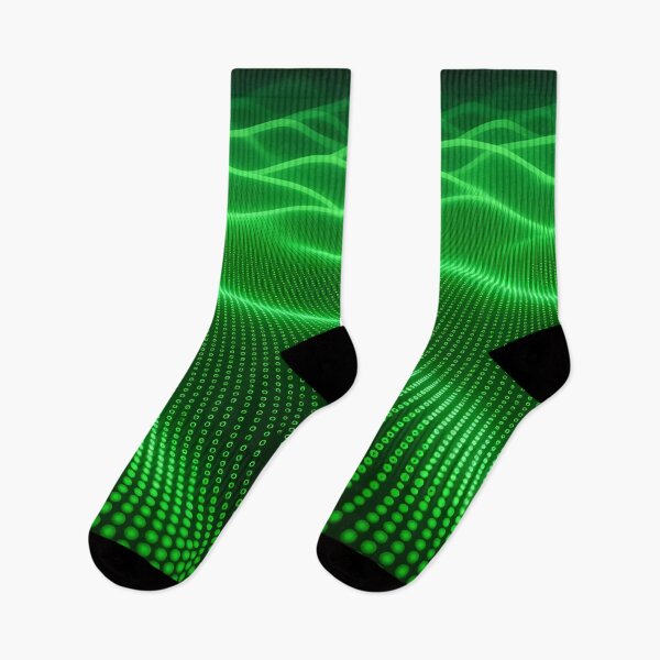 Item preview, Waves, Sinusoidal, Green Matrix. Symbols Pixels Digital, Repeated Patterns Textures  designed and sold by Digital-Davinci.