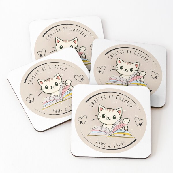 Item preview, Pastel Cat Reading Book | Cute Bookish Art | Paws & Pages designed and sold by Vistosa Designs.