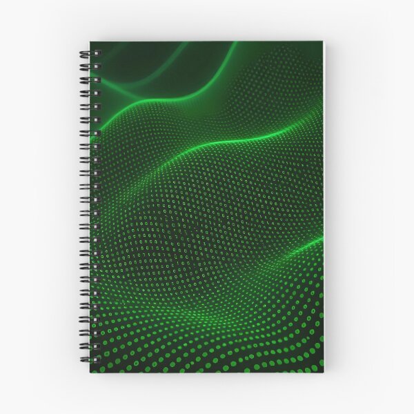 Item preview, Waves, Sinusoidal, Green Matrix. Symbols Pixels Digital, Repeated Patterns Textures  designed and sold by Digital-Davinci.