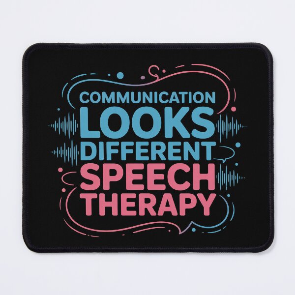 Item preview, Communication Looks Different Speech Therapy - This is the perfect gift for speech therapists, SLPs, teachers, autism advocates, parents, and anyone who supports inclusive communication. designed and sold by ZyziowskyArt.